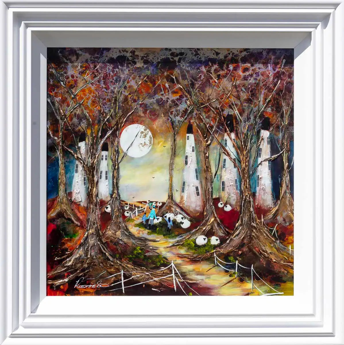 Into the Woods - Original - SOLD by artist Rozanne Bell - Wyecliffe Galleries