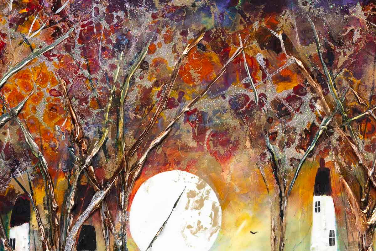 Into the Woods - Original - SOLD by artist Rozanne Bell - Wyecliffe Galleries