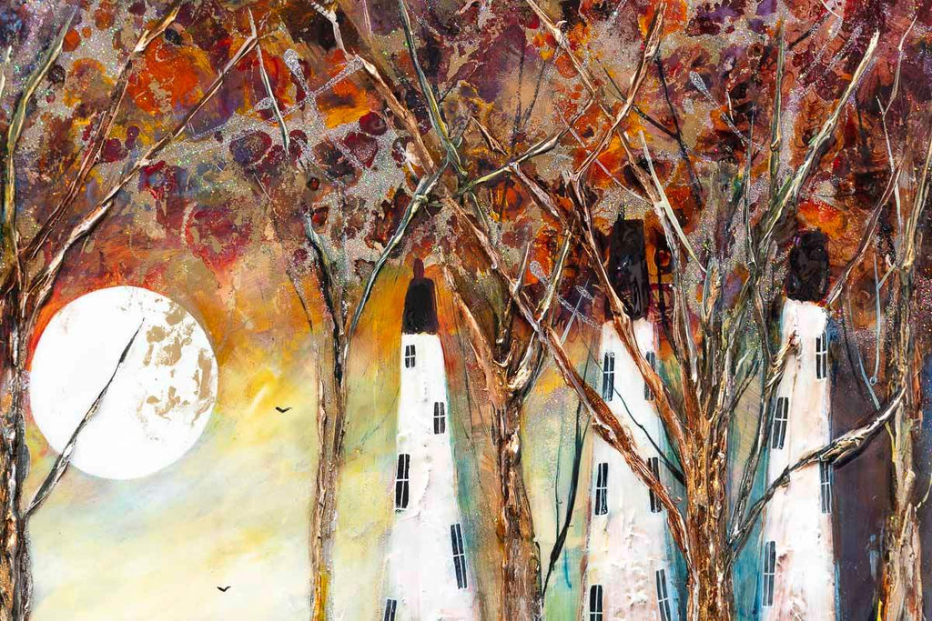 Into the Woods - Original - SOLD by artist Rozanne Bell - Wyecliffe Galleries