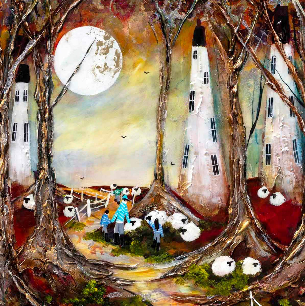 Into the Woods - Original - SOLD by artist Rozanne Bell - Wyecliffe Galleries