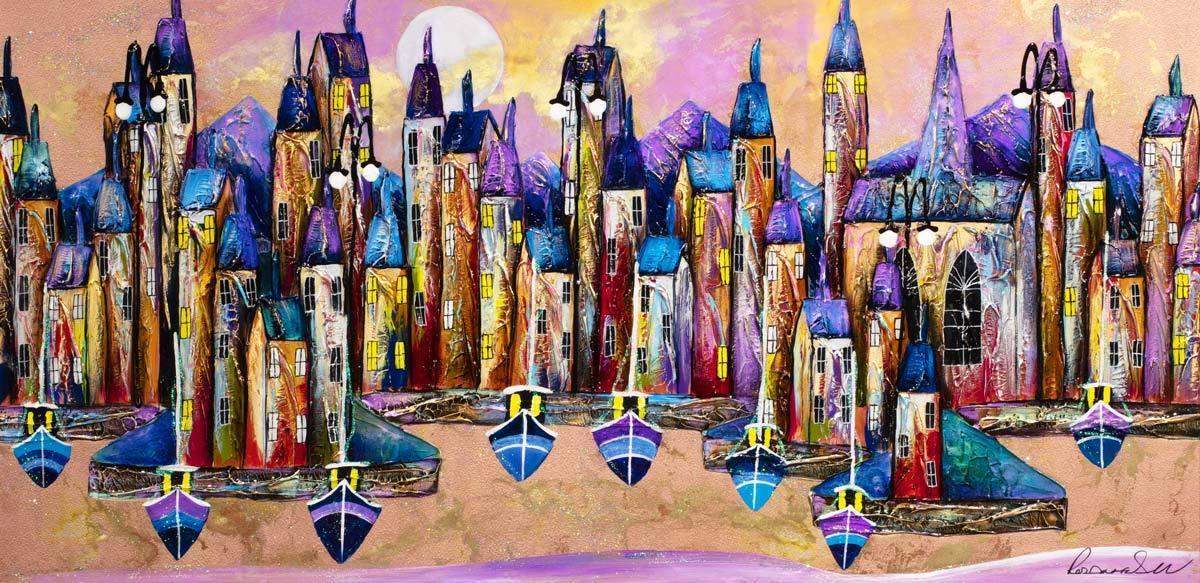 Iridescent Dreams - Original - SOLD by artist Rozanne Bell - Wyecliffe Galleries