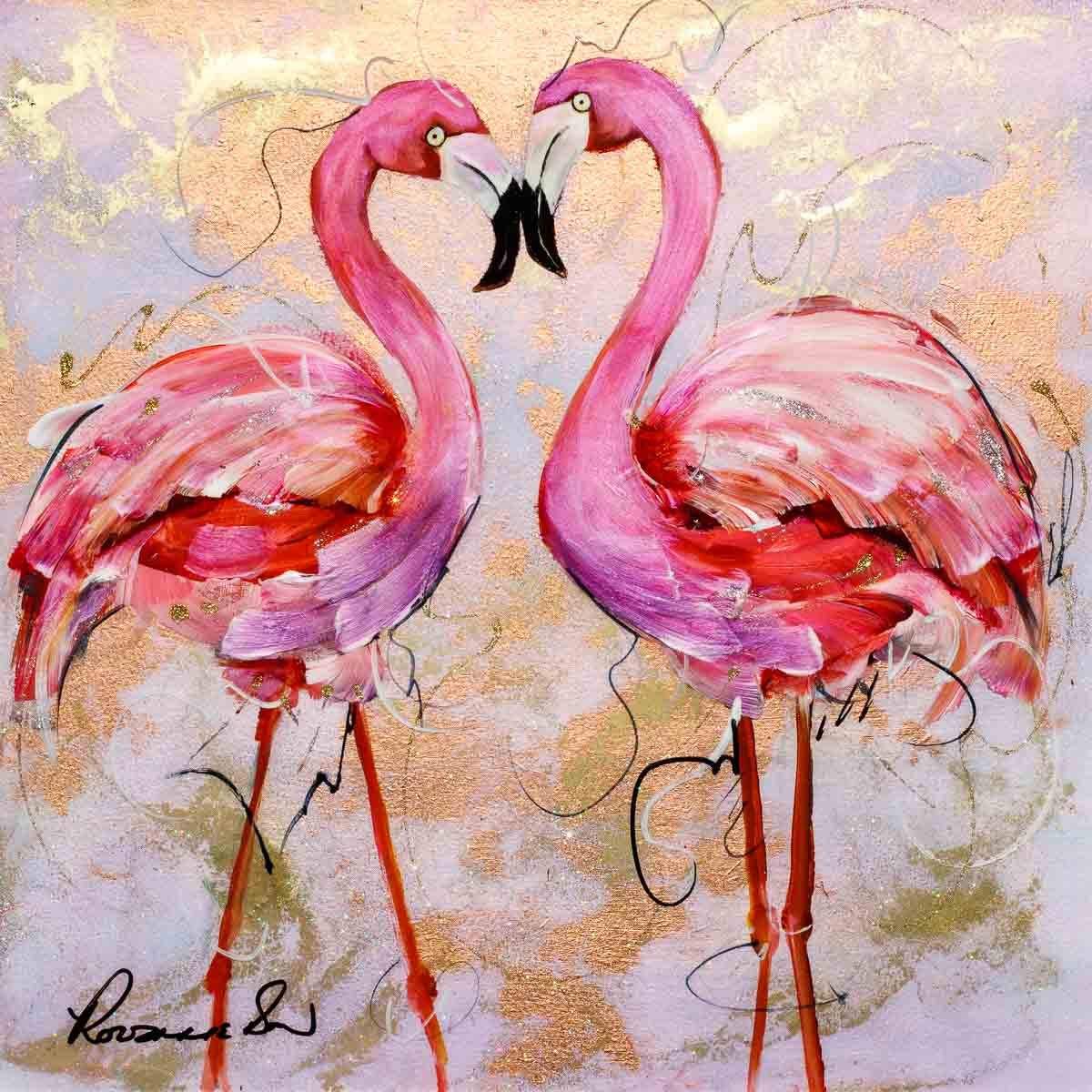 It's Just the Two of Us - Original - SOLD by artist Rozanne Bell - Wyecliffe Galleries