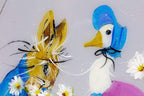 Jemima Puddle Duck & Peter Rabbit - Original - SOLD by artist Rozanne Bell - Wyecliffe Galleries