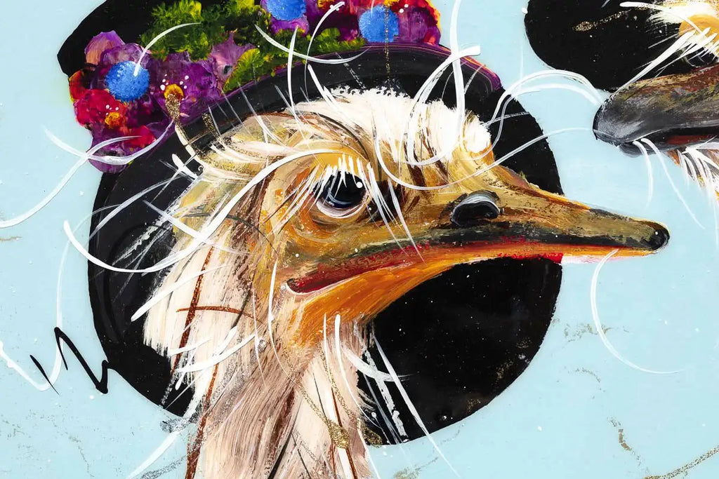 Jilly and Marcus - Original - SOLD by artist Rozanne Bell - Wyecliffe Galleries