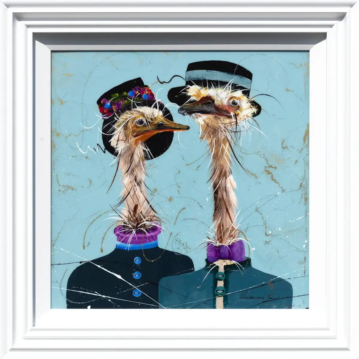 Jilly and Marcus - Original - SOLD by artist Rozanne Bell - Wyecliffe Galleries