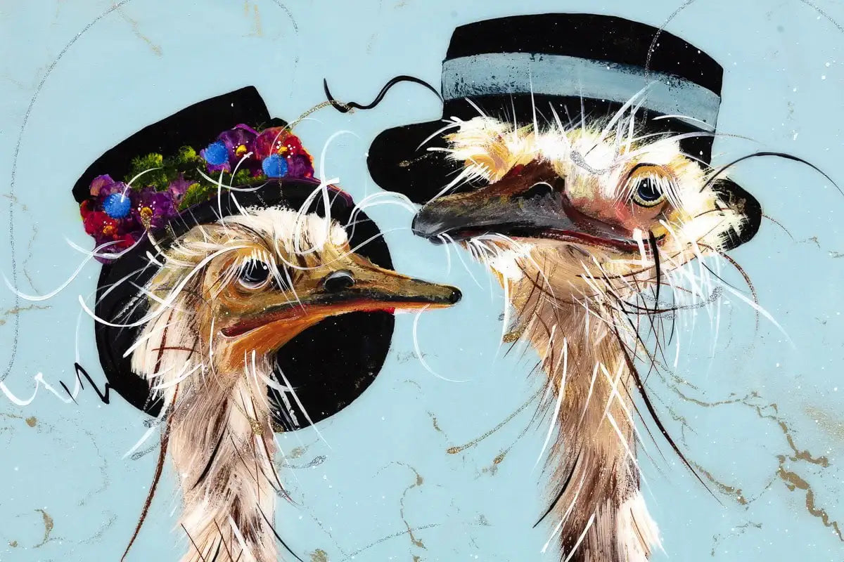 Jilly and Marcus - Original - SOLD by artist Rozanne Bell - Wyecliffe Galleries