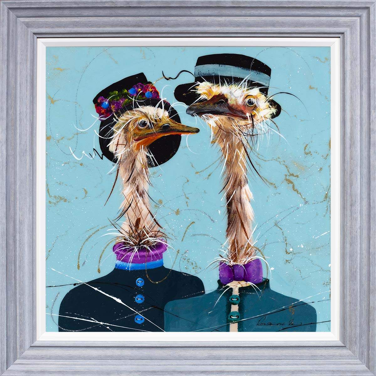 Jilly and Marcus - Original - SOLD by artist Rozanne Bell - Wyecliffe Galleries