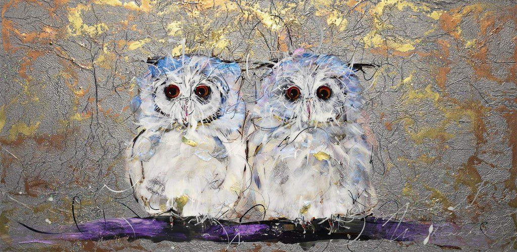 Just the Two of Us - Original - SOLD by artist Rozanne Bell - Wyecliffe Galleries