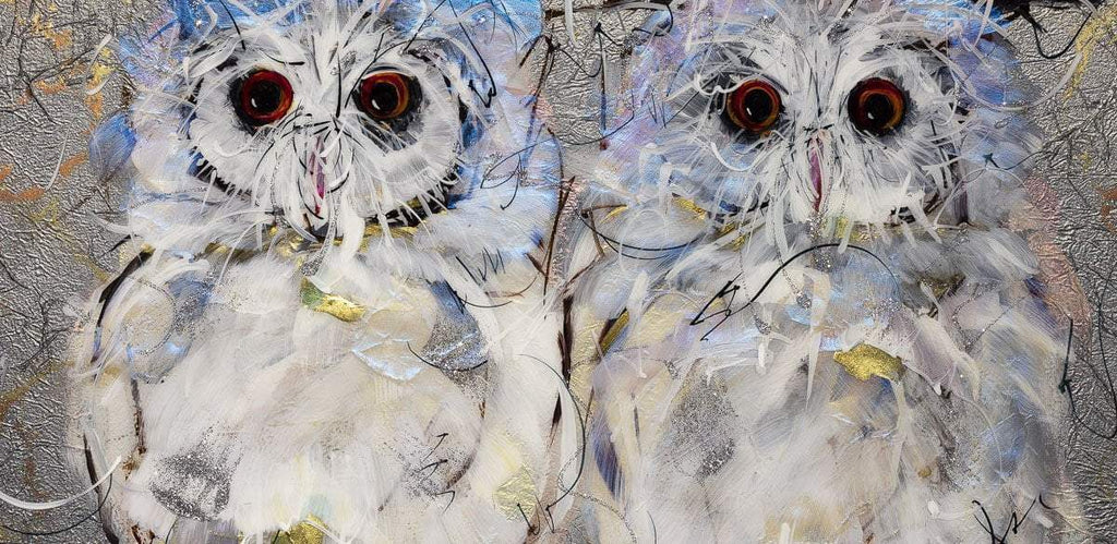 Just the Two of Us - Original - SOLD by artist Rozanne Bell - Wyecliffe Galleries