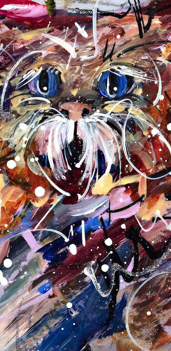 Kittenish - Original - SOLD by artist Rozanne Bell - Wyecliffe Galleries