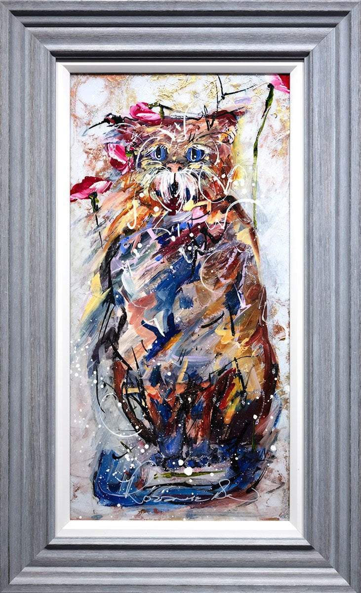 Kittenish - Original - SOLD by artist Rozanne Bell - Wyecliffe Galleries