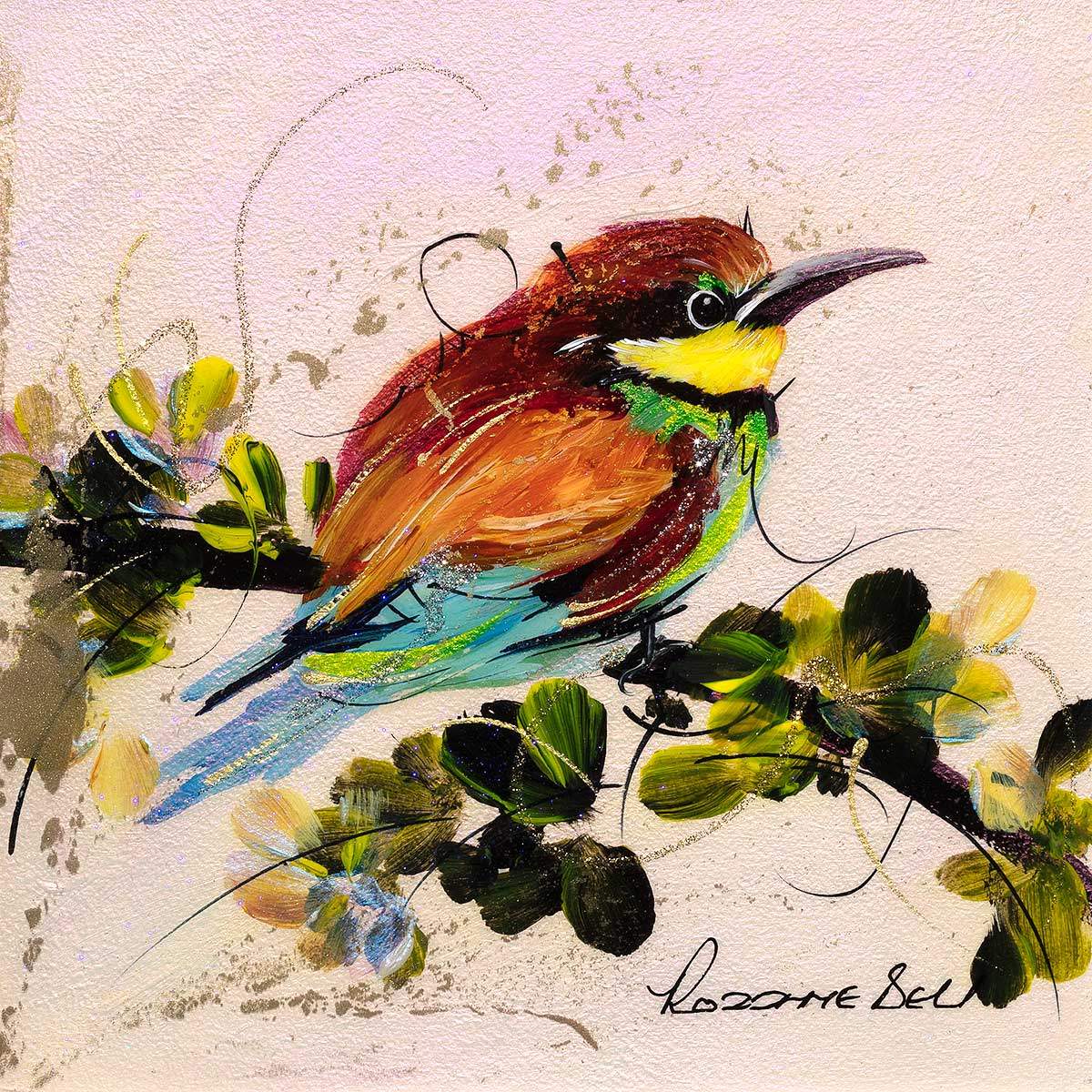 Kyle - Original - SOLD by artist Rozanne Bell - Wyecliffe Galleries