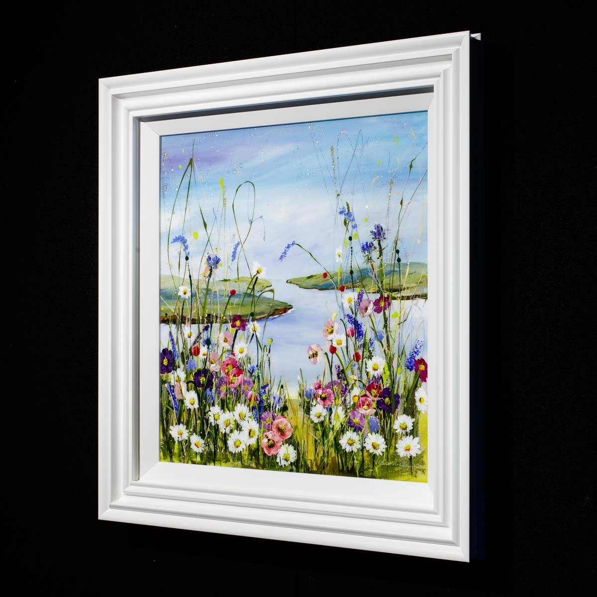 Lakeside View - Original Rozanne Bell Framed