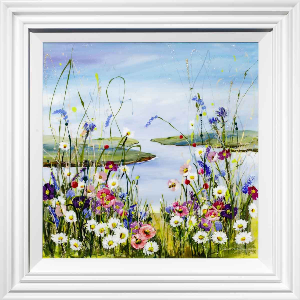 Lakeside View - Original Rozanne Bell Framed