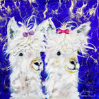 Lana and Lacey - Original - SOLD by artist Rozanne Bell - Wyecliffe Galleries