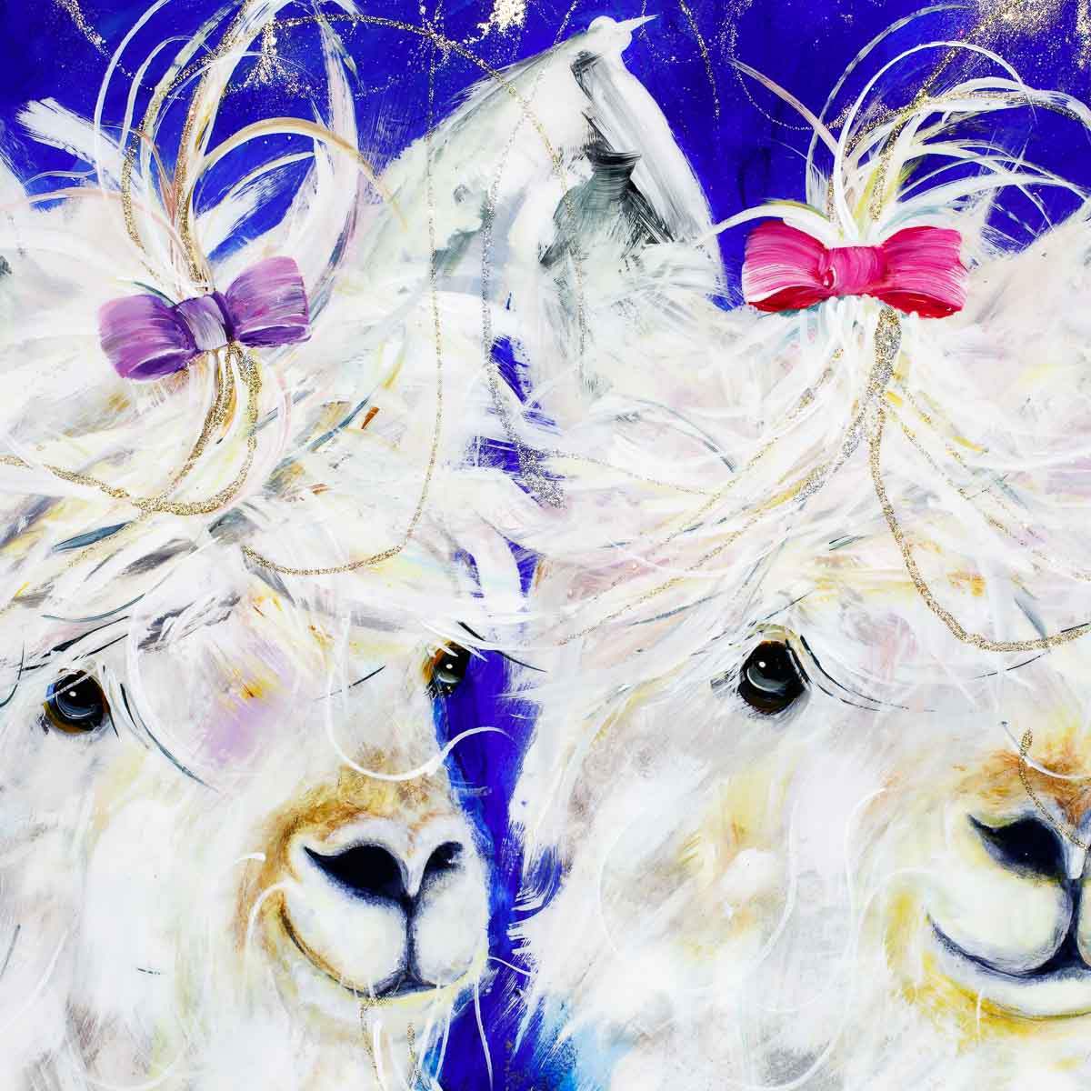 Lana and Lacey - Original - SOLD by artist Rozanne Bell - Wyecliffe Galleries