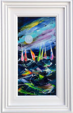 Late Night Racing - Original - SOLD by artist Rozanne Bell - Wyecliffe Galleries