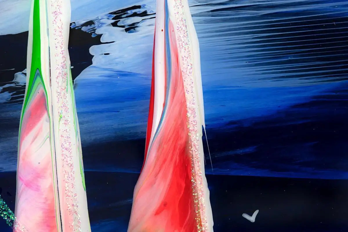 Late Night Racing - Original - SOLD by artist Rozanne Bell - Wyecliffe Galleries