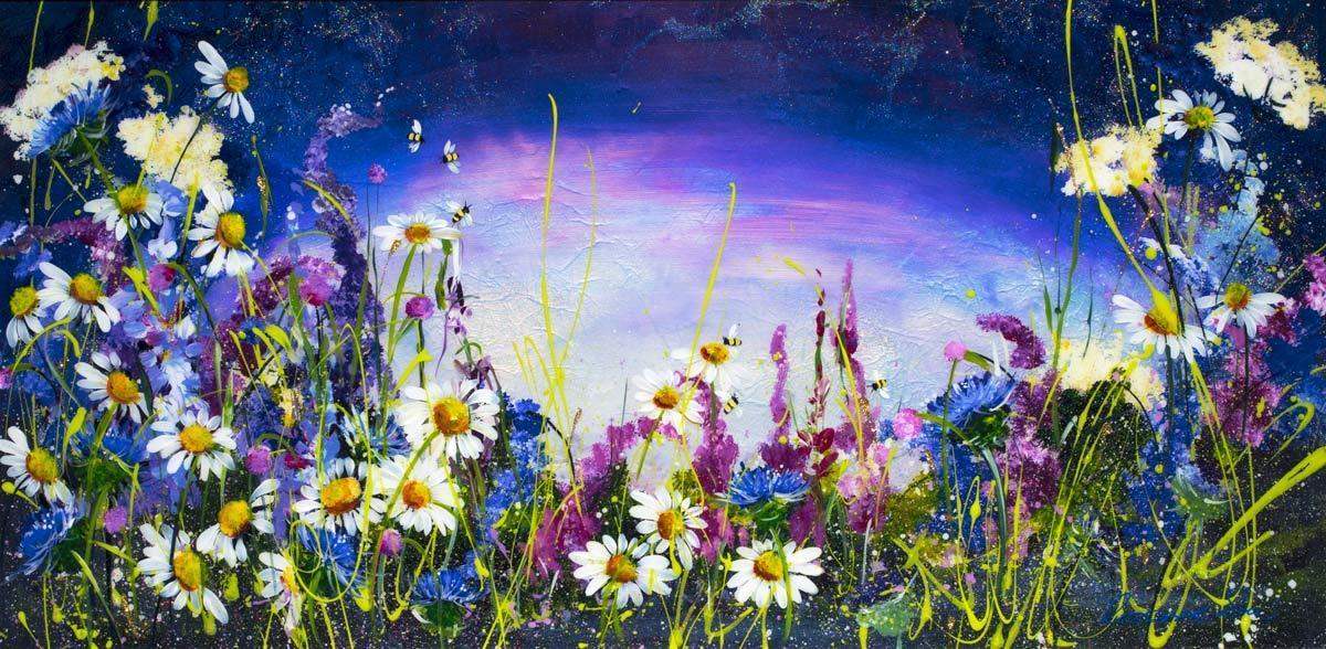 Lavender Earth, Lavender Sky - SOLD by artist Rozanne Bell - Wyecliffe Galleries