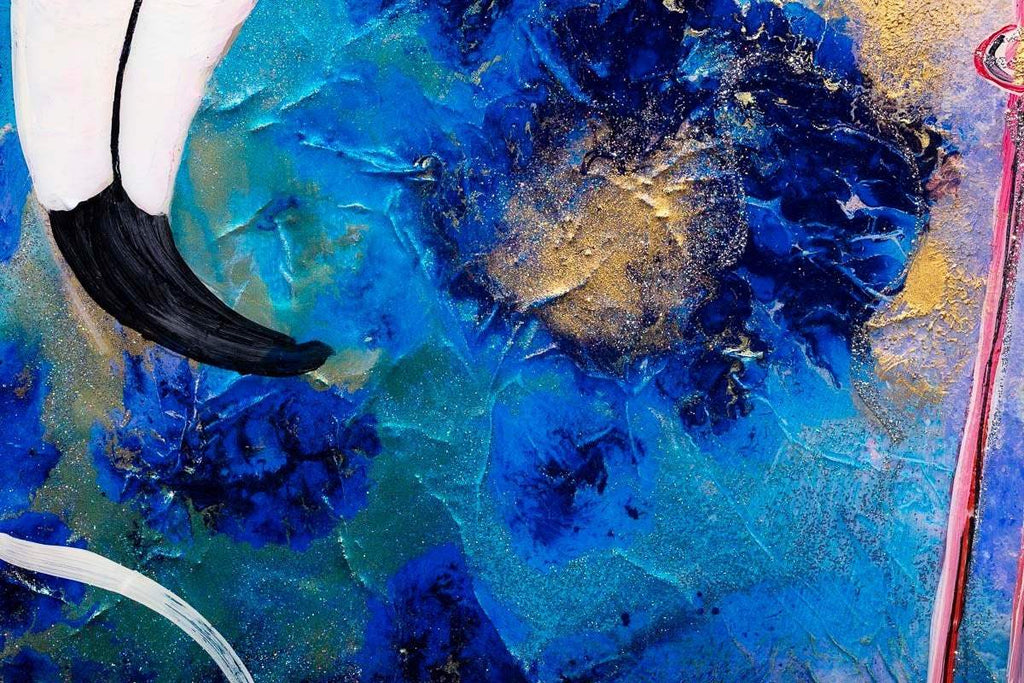 Let's Play Croquet - Original - SOLD by artist Rozanne Bell - Wyecliffe Galleries