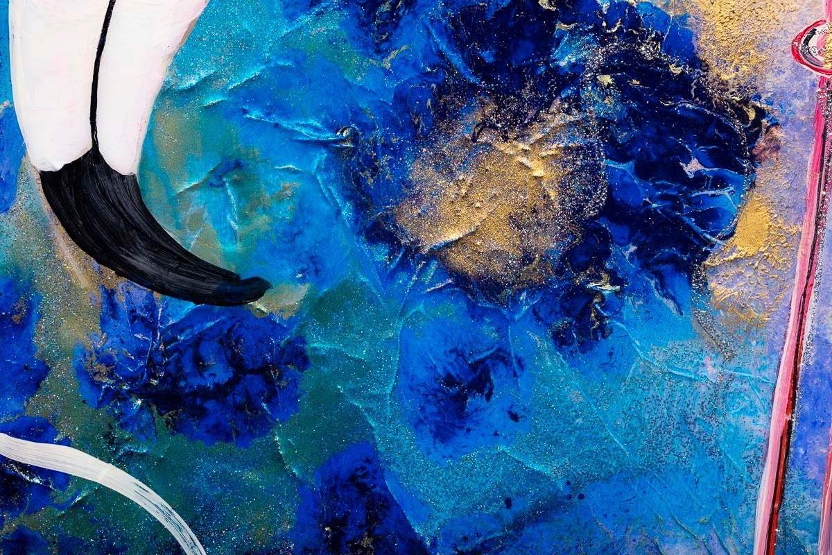 Let's Play Croquet - Original - SOLD by artist Rozanne Bell - Wyecliffe Galleries