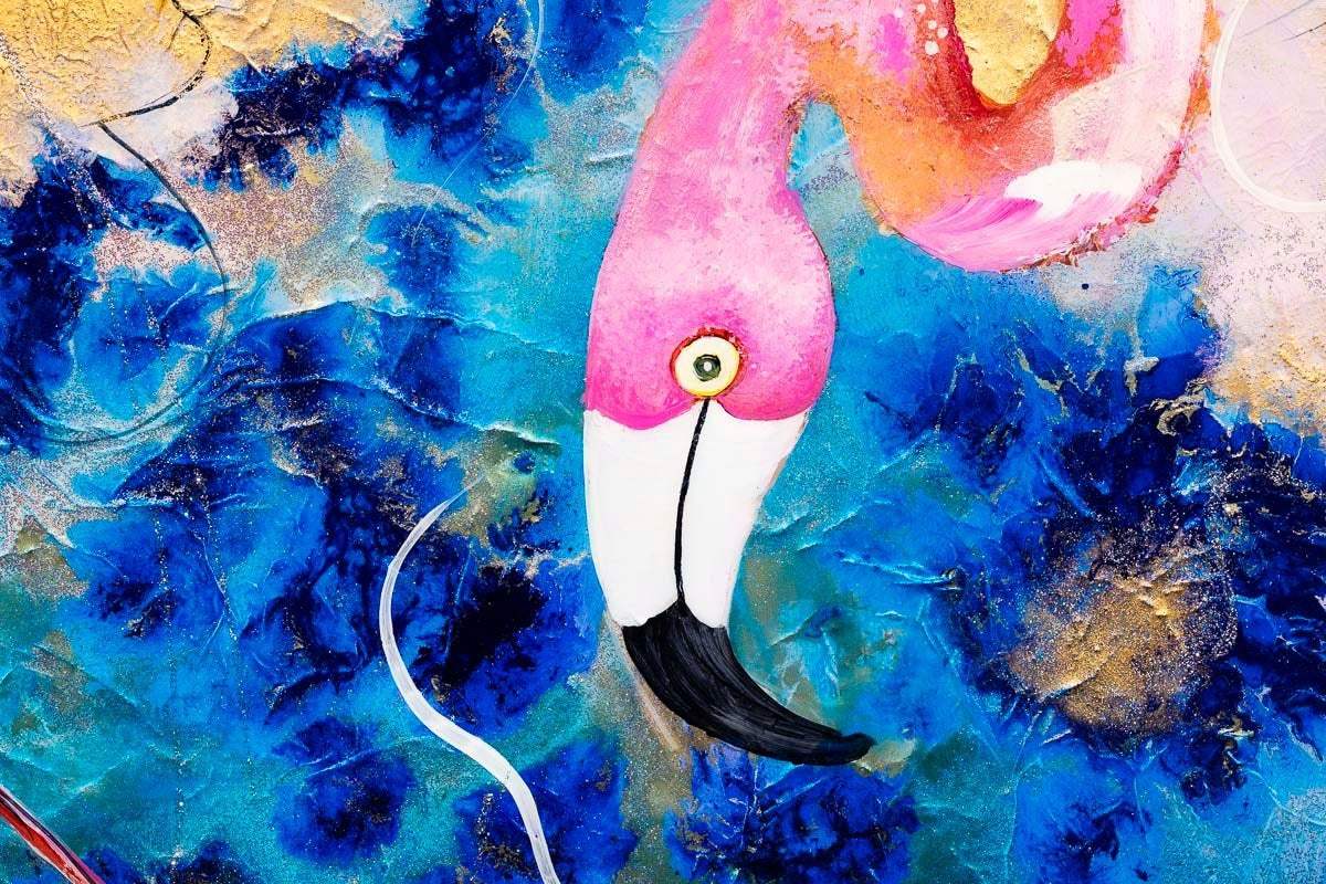 Let's Play Croquet - Original - SOLD by artist Rozanne Bell - Wyecliffe Galleries