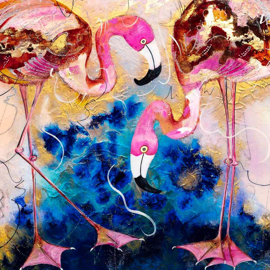 Let's Play Croquet - Original - SOLD by artist Rozanne Bell - Wyecliffe Galleries