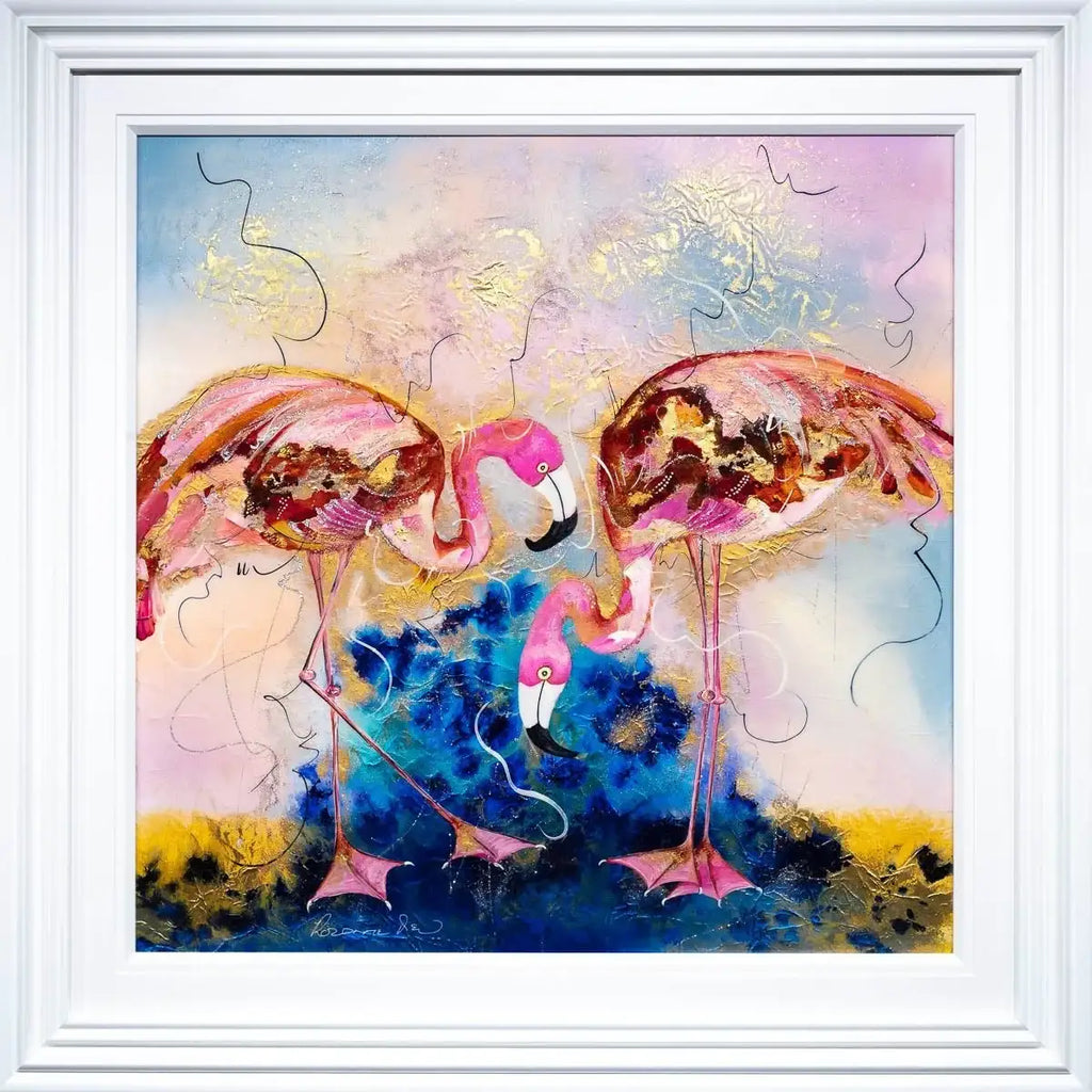 Let's Play Croquet - Original - SOLD by artist Rozanne Bell - Wyecliffe Galleries