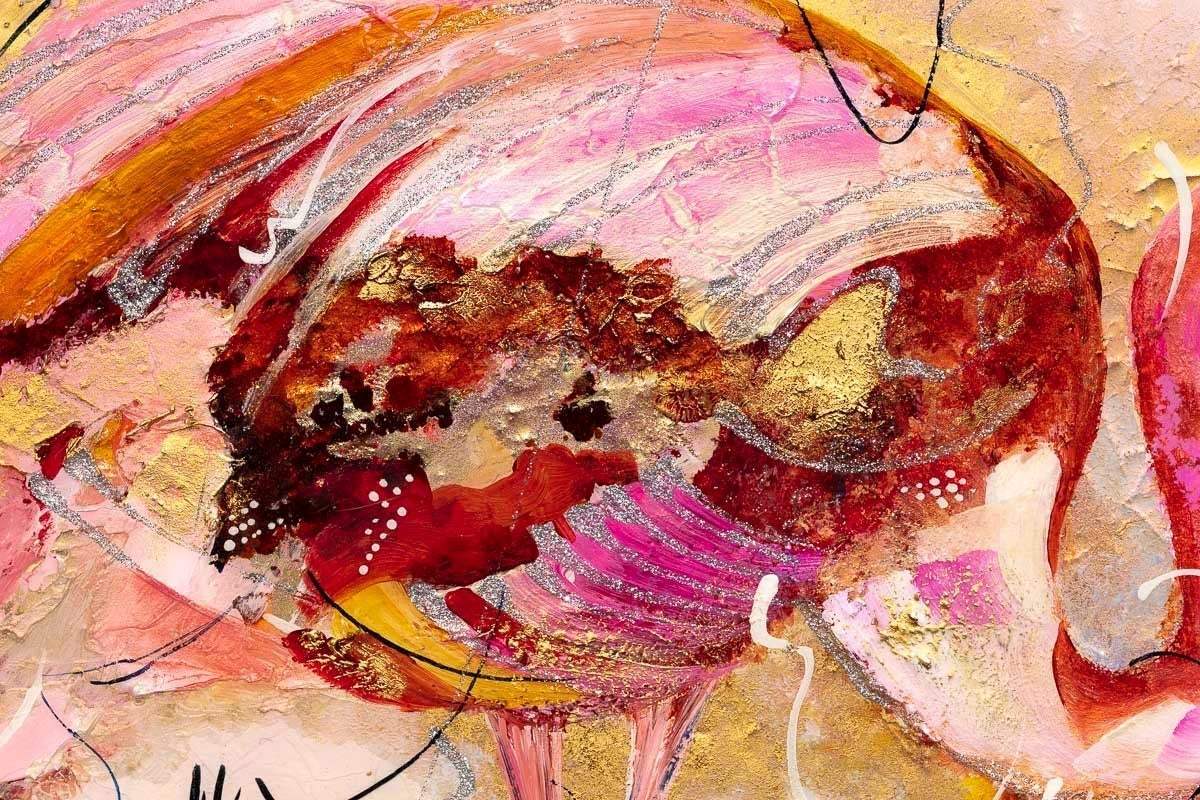 Let's Play Croquet - Original - SOLD by artist Rozanne Bell - Wyecliffe Galleries