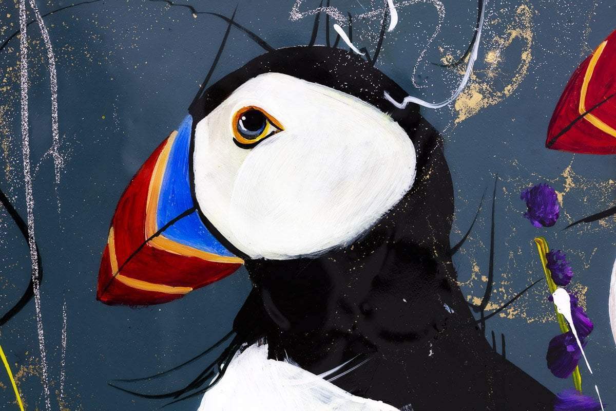 Let's Puff Together - Original - SOLD by artist Rozanne Bell - Wyecliffe Galleries