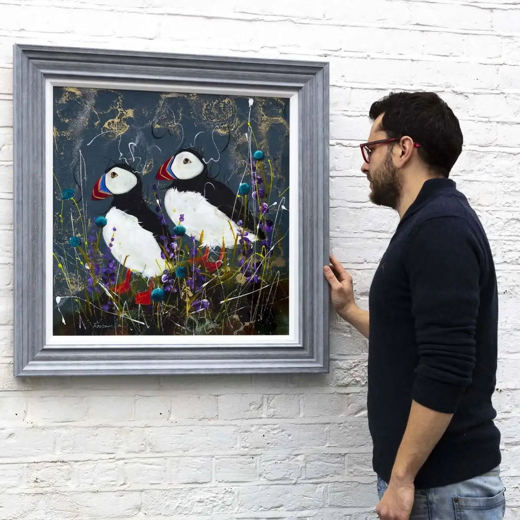 Let's Puff Together - Original - SOLD by artist Rozanne Bell - Wyecliffe Galleries