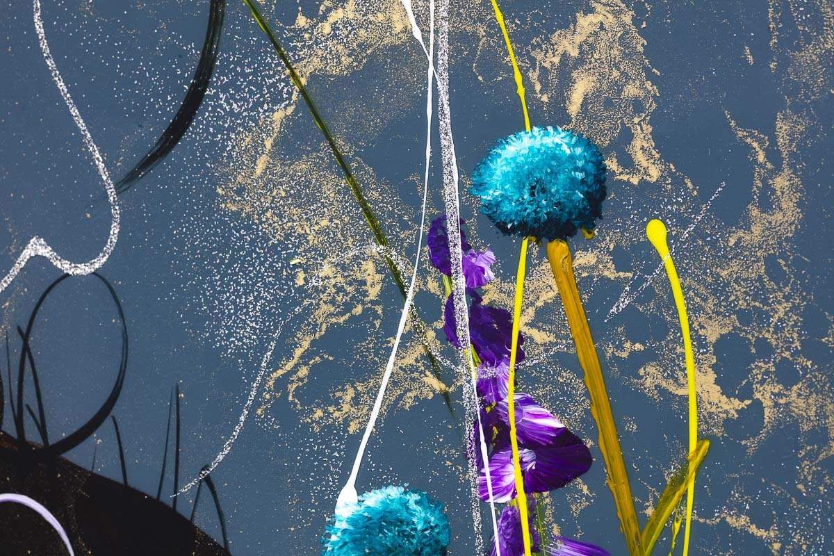 Let's Puff Together - Original - SOLD by artist Rozanne Bell - Wyecliffe Galleries