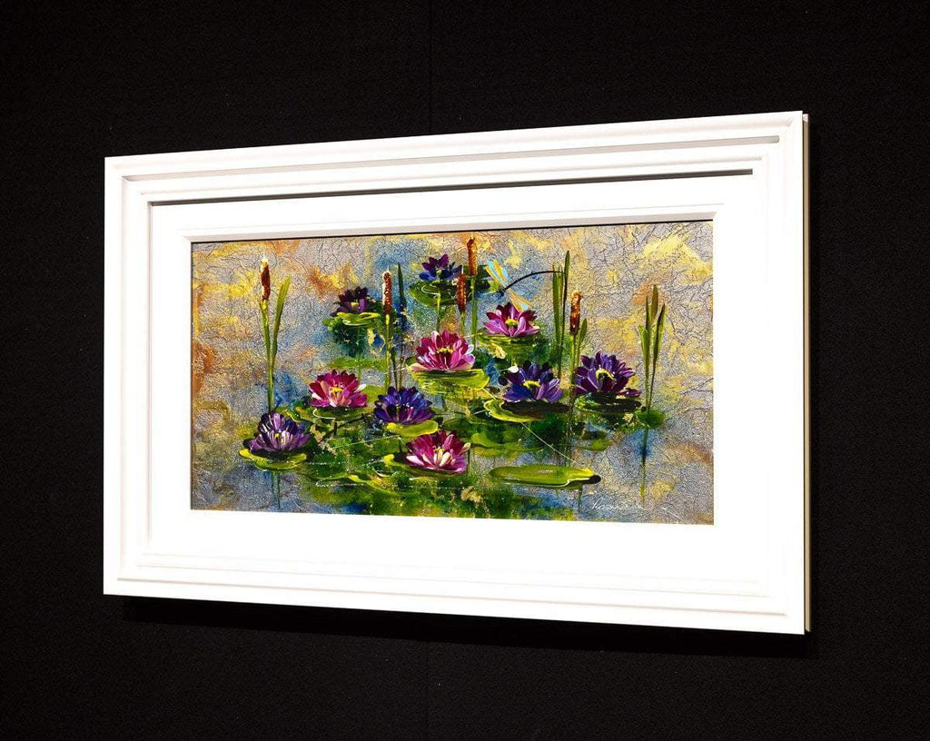 Lily pond - Original - SOLD by artist Rozanne Bell - Wyecliffe Galleries
