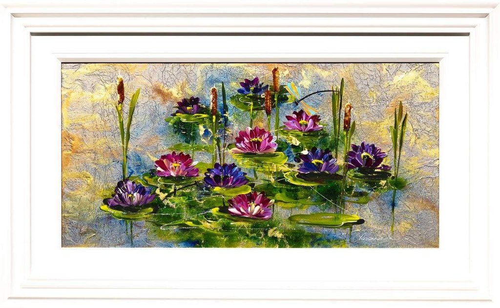 Lily pond - Original - SOLD by artist Rozanne Bell - Wyecliffe Galleries