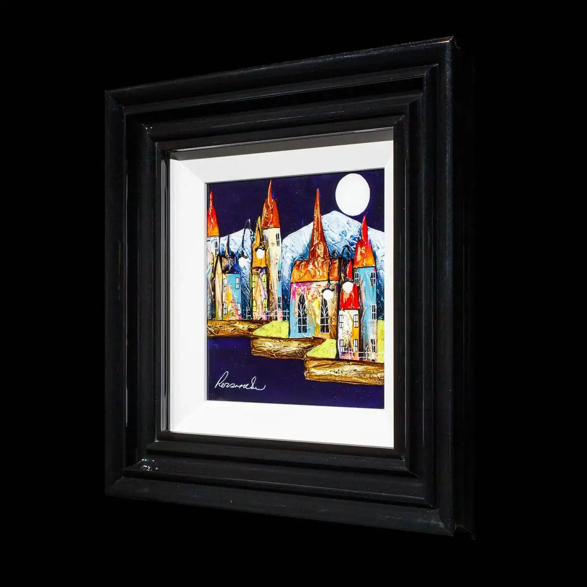 Little Mountain Town - Original - SOLD by artist Rozanne Bell - Wyecliffe Galleries