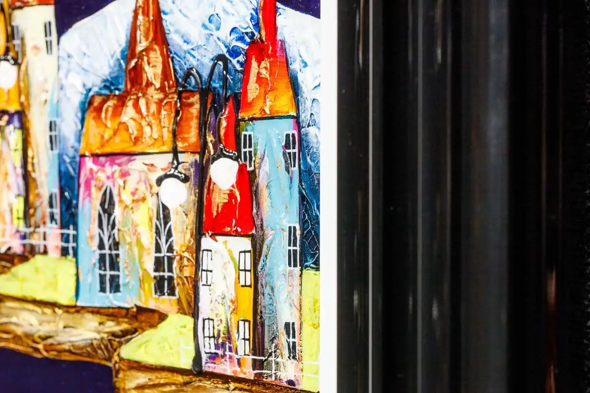 Little Mountain Town - Original - SOLD by artist Rozanne Bell - Wyecliffe Galleries