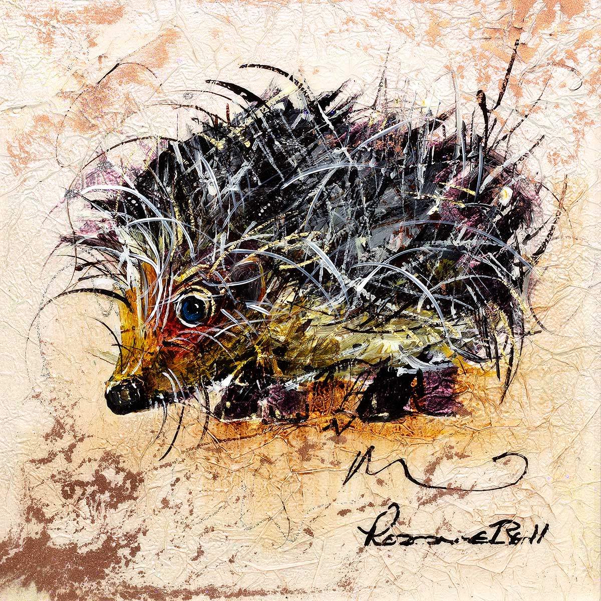 Little Prickle - Original - SOLD by artist Rozanne Bell - Wyecliffe Galleries