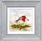 Little Robin Redbreast - Original - SOLD by artist Rozanne Bell - Wyecliffe Galleries