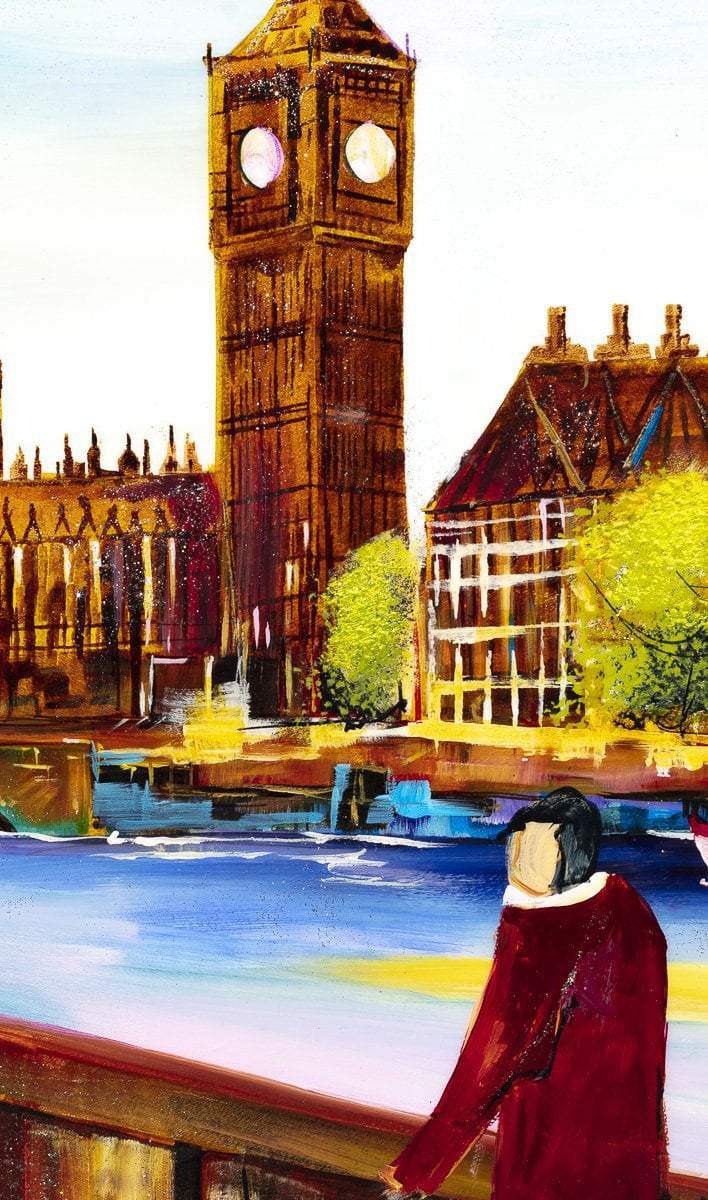 London Walks - Original - SOLD by artist Rozanne Bell - Wyecliffe Galleries