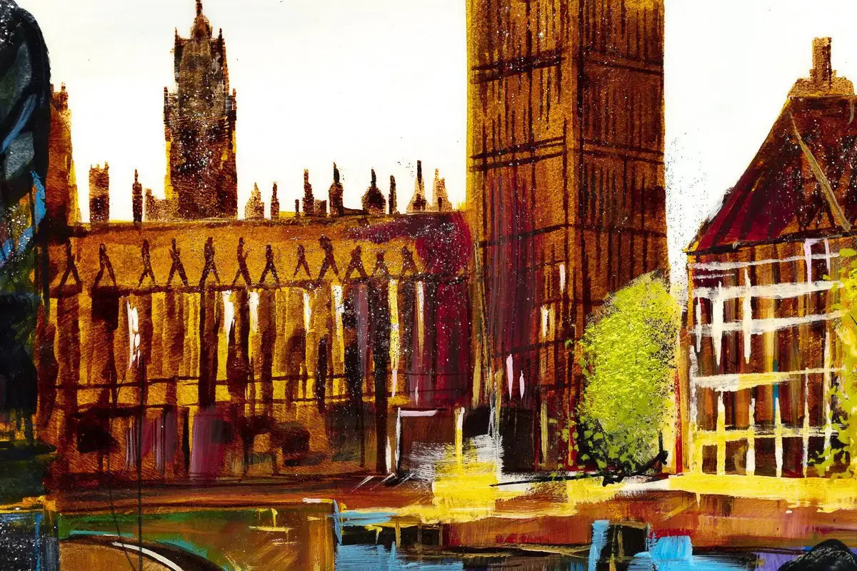 London Walks - Original - SOLD by artist Rozanne Bell - Wyecliffe Galleries