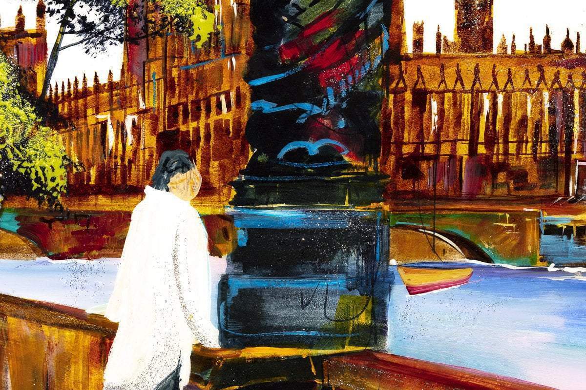 London Walks - Original - SOLD by artist Rozanne Bell - Wyecliffe Galleries