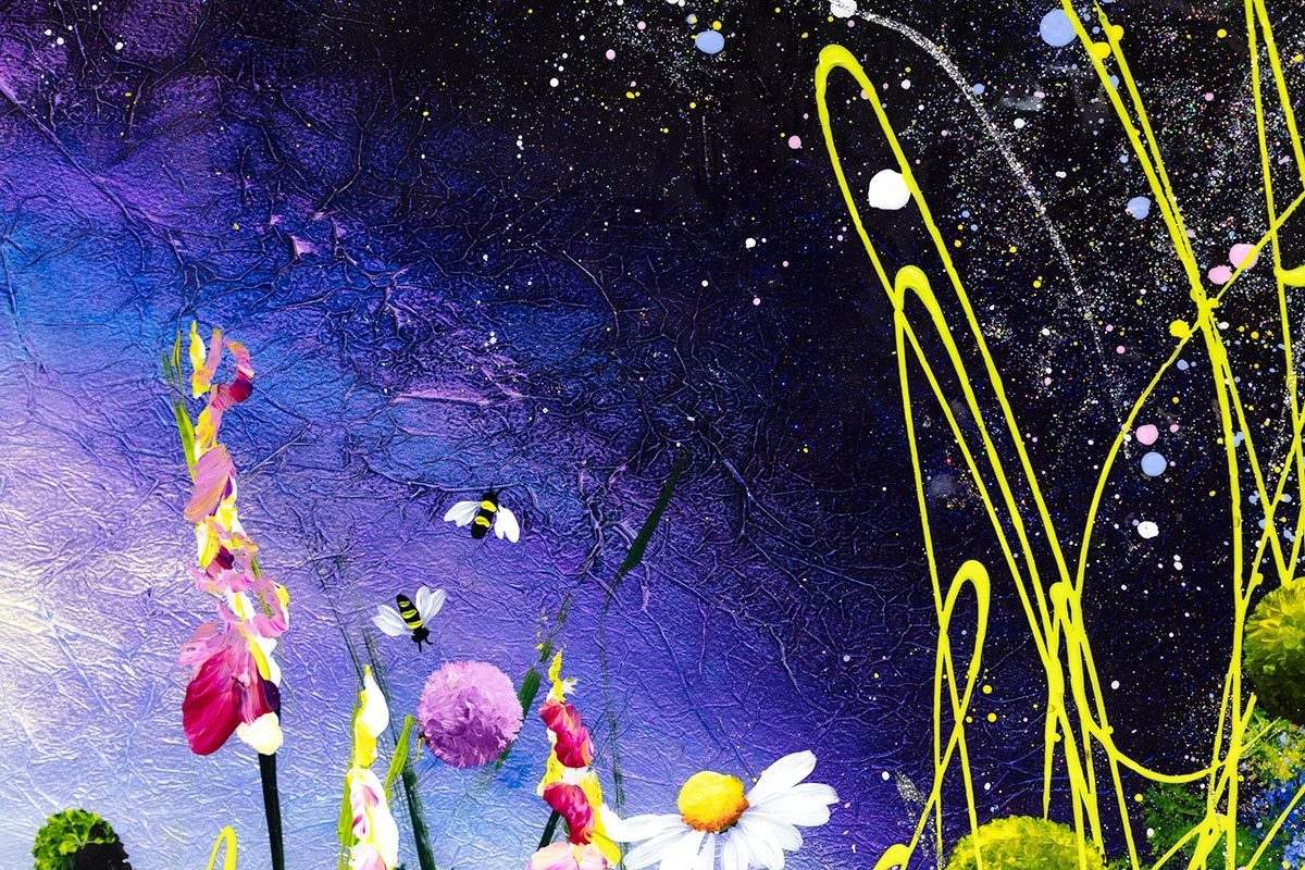 Lost In The Meadow - Original - SOLD by artist Rozanne Bell - Wyecliffe Galleries