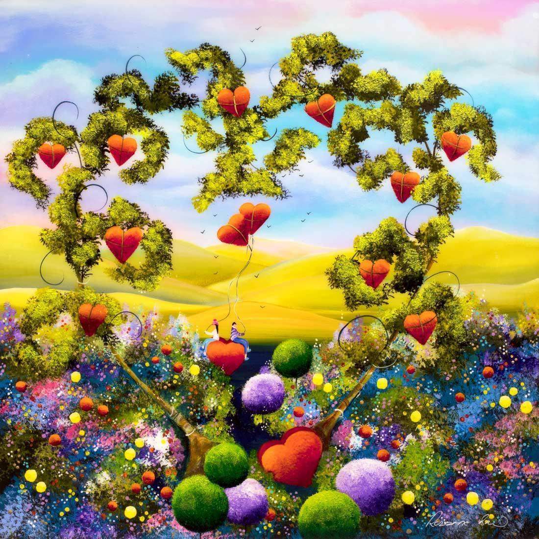 Love Is In Your Heart - Original - SOLD by artist Rozanne Bell - Wyecliffe Galleries