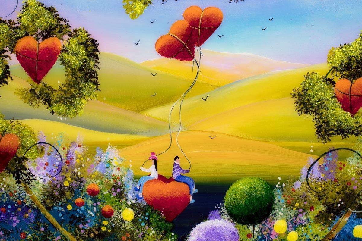 Love Is In Your Heart - Original - SOLD by artist Rozanne Bell - Wyecliffe Galleries