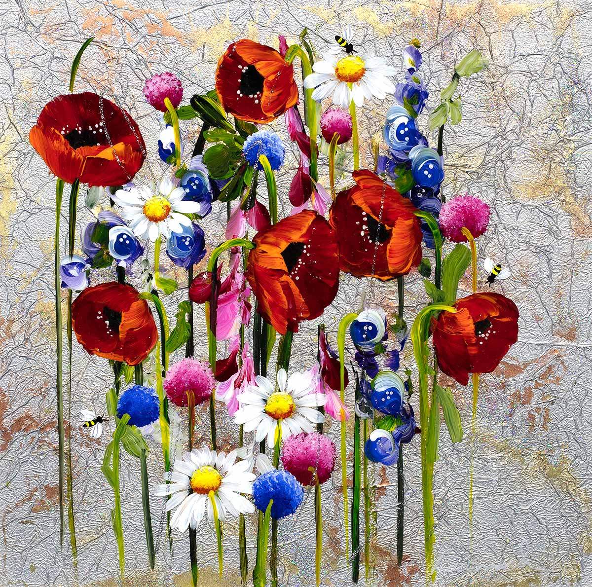 Loves Me, Loves Me Not - Original - SOLD by artist Rozanne Bell - Wyecliffe Galleries