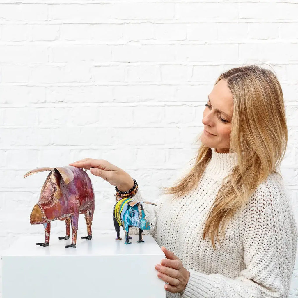 Obi - Original Sculpture - SOLD by artist Rozanne Bell - Wyecliffe Galleries