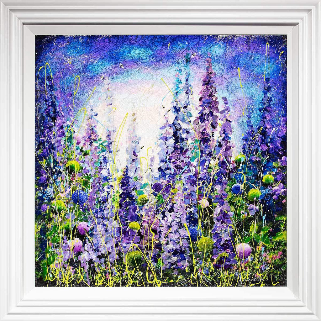 Lupin Fields - SOLD by artist Rozanne Bell - Wyecliffe Galleries