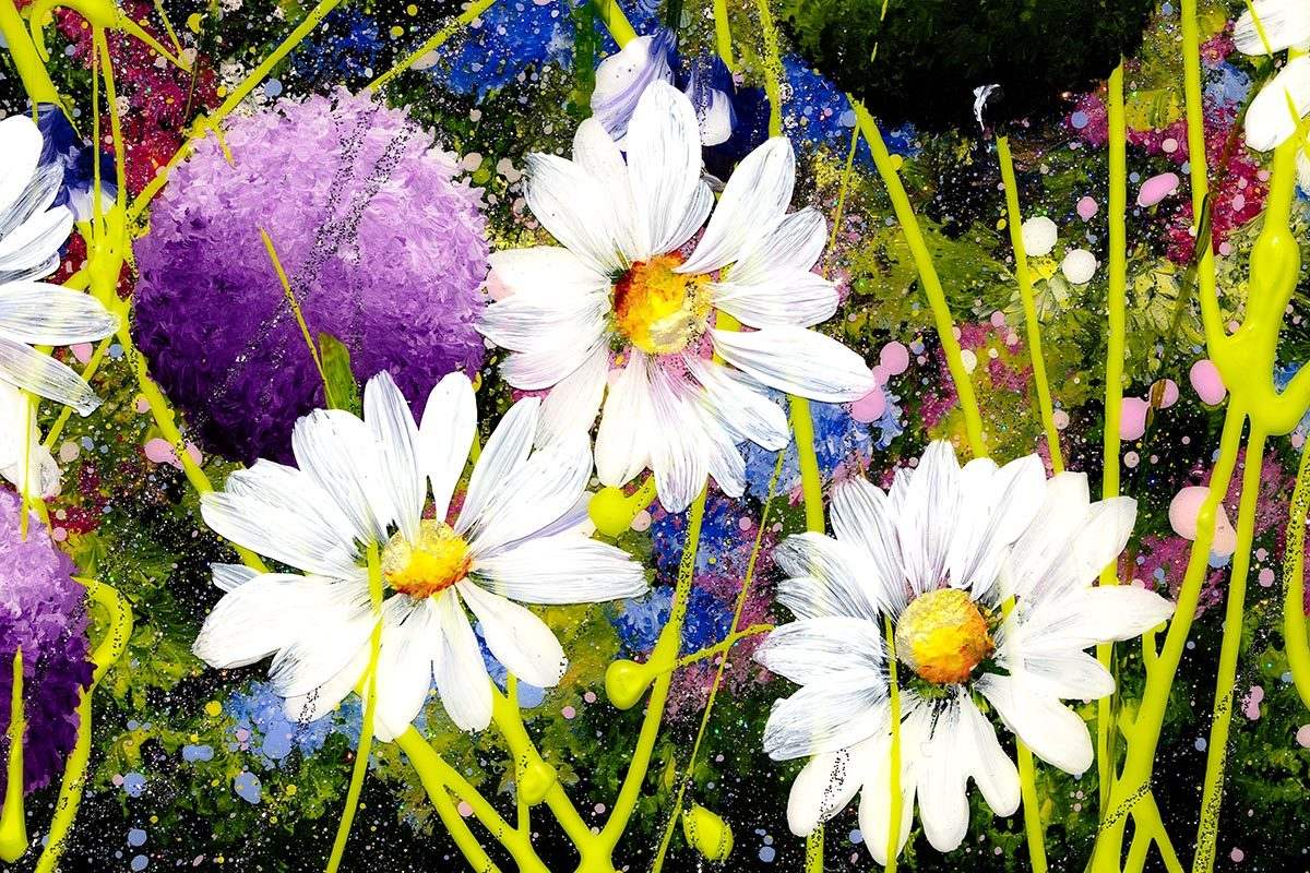 Magical Meadow - Original - SOLD by artist Rozanne Bell - Wyecliffe Galleries