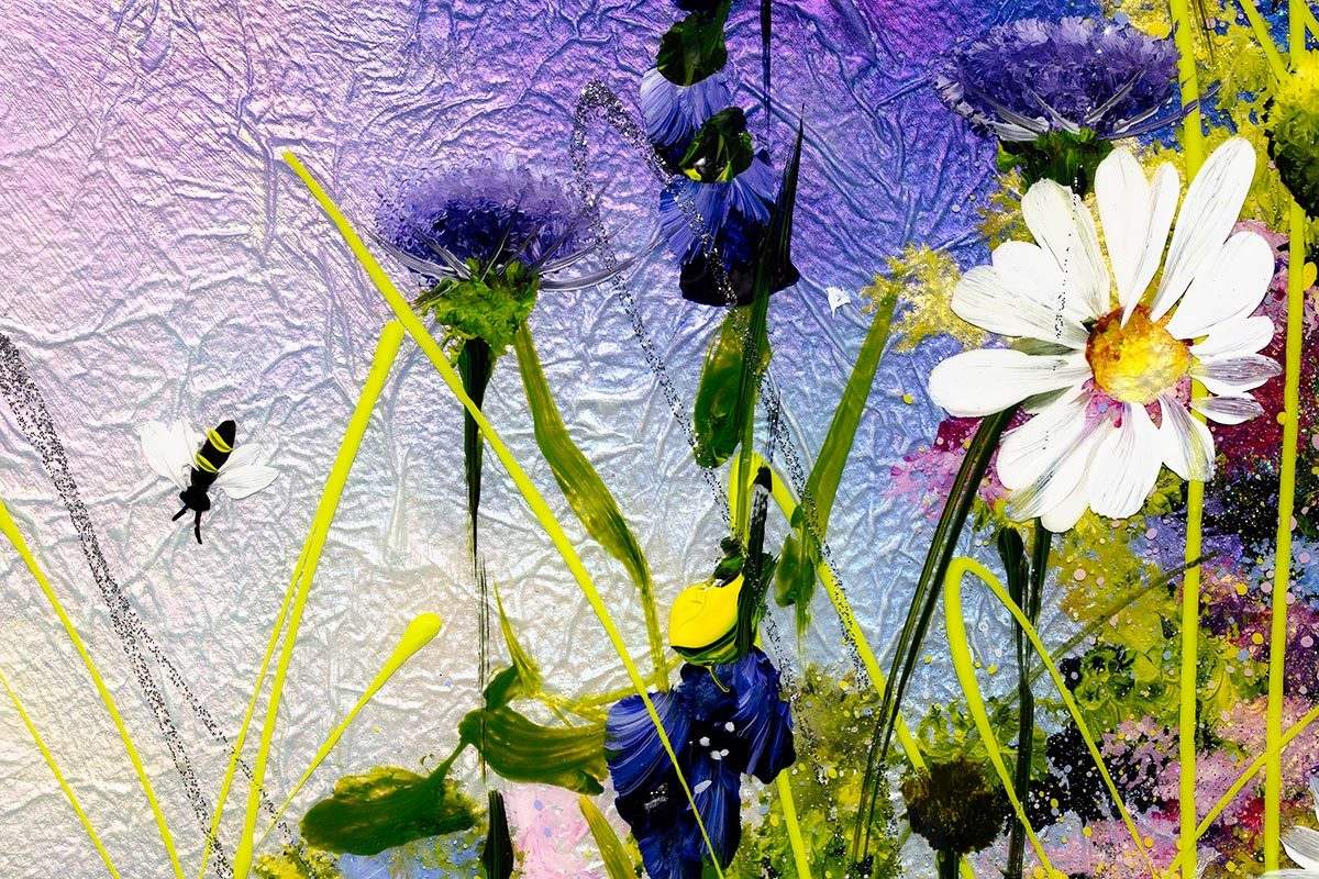 Magical Meadow - Original - SOLD by artist Rozanne Bell - Wyecliffe Galleries