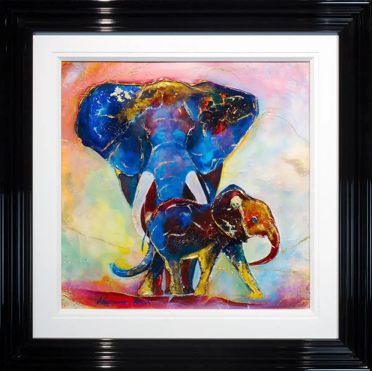 Maharaja and Son - Original - SOLD by artist Rozanne Bell - Wyecliffe Galleries